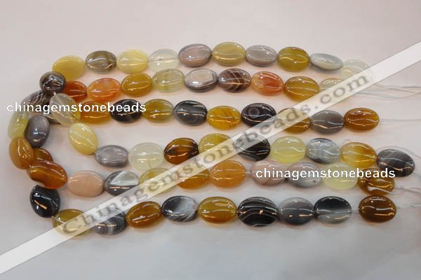 CAG2360 15.5 inches 13*18mm oval African botswana agate beads