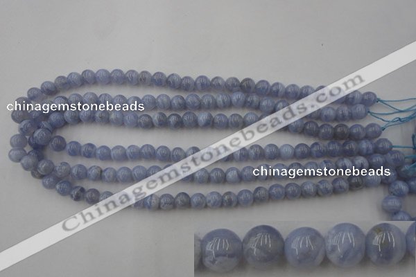 CAG2367 15.5 inches 8mm round blue lace agate beads wholesale