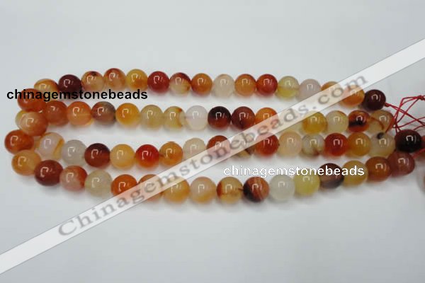 CAG2375 15.5 inches 12mm round red agate beads wholesale