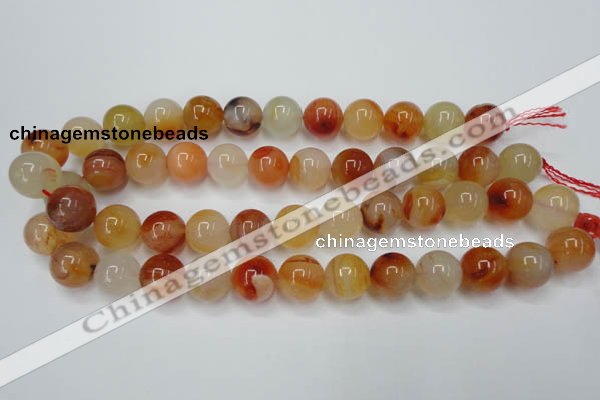 CAG2377 15.5 inches 16mm round red agate beads wholesale