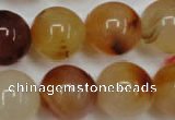 CAG2378 15.5 inches 18mm round red agate beads wholesale