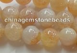 CAG240 15.5 inches 14mm round dragon veins agate gemstone beads
