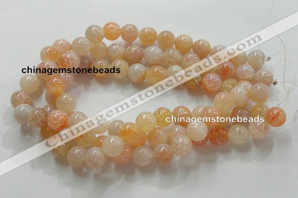 CAG240 15.5 inches 14mm round dragon veins agate gemstone beads