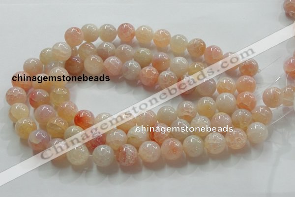 CAG241 15.5 inches 16mm round dragon veins agate gemstone beads