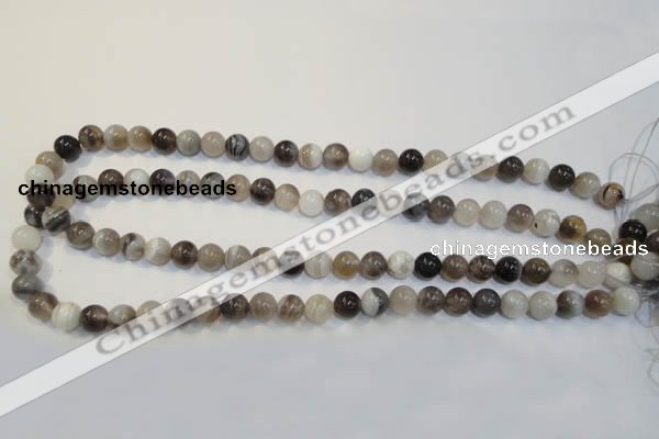 CAG2412 15.5 inches 8mm round Chinese botswana agate beads