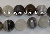 CAG2424 15.5 inches 12mm faceted round Chinese botswana agate beads