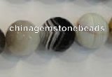 CAG2426 15.5 inches 16mm faceted round Chinese botswana agate beads