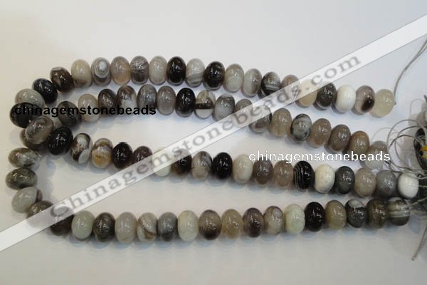 CAG2432 15.5 inches 10*14mm rondelle Chinese botswana agate beads