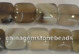 CAG2450 15.5 inches 14*14mm square Chinese botswana agate beads