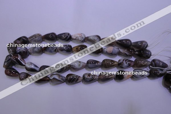 CAG2761 15.5 inches 12*20mm teardrop botswana agate beads wholesale