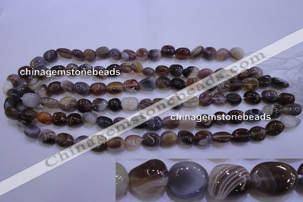 CAG2771 15.5 inches 8*12mm nuggets botswana agate beads wholesale