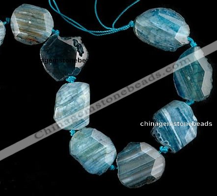 CAG328 16 inch nugget shape rough agate gemstone beads Wholesale