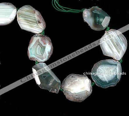 CAG329 rough agate nugget shape  gemstone beads Wholesale