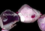 CAG333 rough agate gemstone nugget shape beads Wholesale