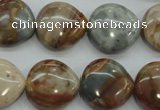 CAG3598 15.5 inches 18*18mm heart Morocco agate beads wholesale