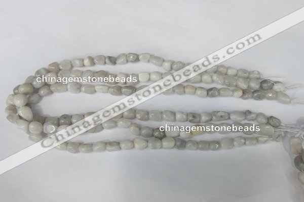 CAG3600 15.5 inches 8*10mm nuggets natural crazy lace agate beads