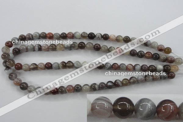 CAG3682 15.5 inches 8mm round botswana agate beads wholesale