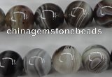 CAG3685 15.5 inches 14mm round botswana agate beads wholesale