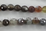 CAG3692 15.5 inches 8mm faceted round botswana agate beads wholesale