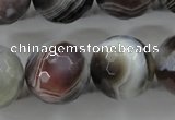 CAG3698 15.5 inches 20mm faceted round botswana agate beads wholesale