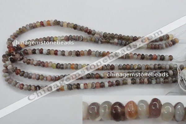 CAG3701 15.5 inches 4*6mm rondelle botswana agate beads wholesale