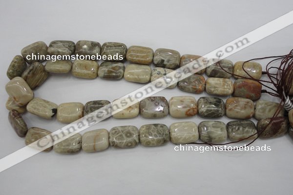 CAG3893 15.5 inches 15*20mm rectangle chrysanthemum agate beads