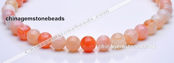 CAG39 12mm round dragon veins agate gemstone beads Wholesale