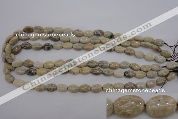 CAG3901 15.5 inches 8*12mm oval chrysanthemum agate beads