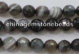 CAG3951 15.5 inches 6mm faceted round grey botswana agate beads