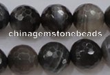 CAG3952 15.5 inches 10mm faceted round grey botswana agate beads