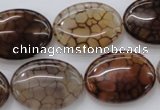 CAG4073 15.5 inches 18*25mm oval dragon veins agate beads