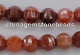 CAG4170 15.5 inches 12mm pumpkin natural fire agate beads