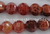 CAG4171 15.5 inches 14mm pumpkin natural fire agate beads