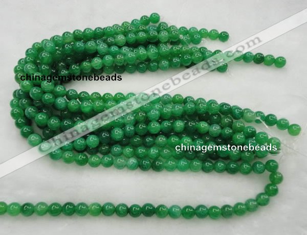 CAG420 15.5 inches 10mm round green agate beads Wholesale