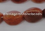 CAG4204 15.5 inches 10*14mm trihedron natural fire agate beads