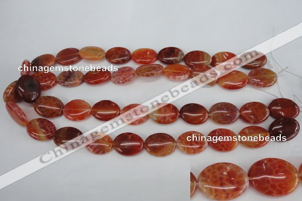 CAG4215 15.5 inches 15*20mm oval natural fire agate beads