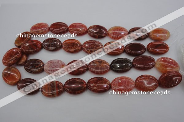 CAG4216 15.5 inches 18*25mm oval natural fire agate beads