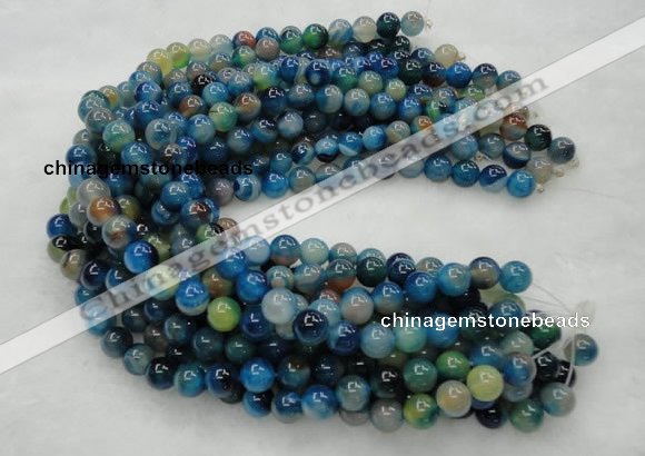 CAG423 15.5 inches 12mm round blue agate beads Wholesale