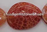 CAG4233 15.5 inches 28*40mm - 33*45mm freeform natural fire agate beads