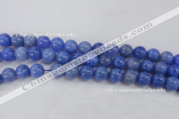 CAG4303 15.5 inches 10mm round dyed blue fire agate beads