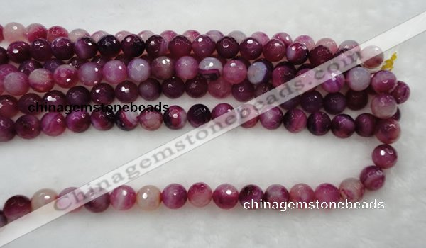 CAG432 15.5 inches 16mm faceted round agate beads Wholesale