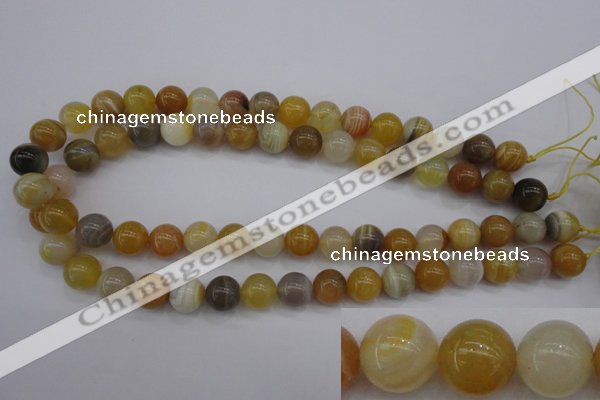 CAG4324 15.5 inches 12mm round botswana agate gemstone beads