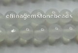 CAG4340 15.5 inches 4mm round white agate beads wholesale