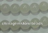 CAG4341 15.5 inches 6mm round white agate beads wholesale