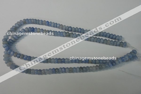 CAG4371 15.5 inches 5*8mm rondelle dyed blue lace agate beads