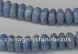 CAG4373 15.5 inches 6*12mm rondelle dyed blue lace agate beads