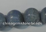 CAG4377 15.5 inches 20mm round dyed blue lace agate beads