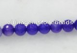 CAG438 5pcs 14mm&18mm faceted round violet agate beads wholesale