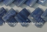 CAG4398 15.5 inches 18*18mm diamond dyed blue lace agate beads