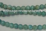 CAG4401 15.5 inches 6mm round dyed blue lace agate beads